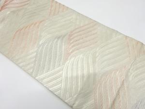 荒波模様織り出し　名古屋帯